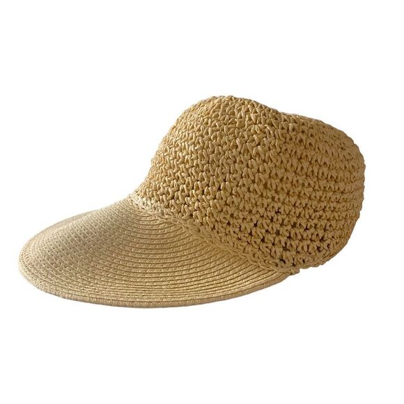 Straw Visor Sun Hat - Picture 1 of 7